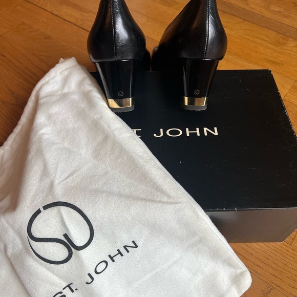 St John Tina black heels size 9.5 - Picture 3 of 8